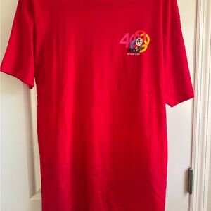 Epcot 40th Anniversary Disney World Parks Dated Oct 1st 2022 Red Sz Large Shirt